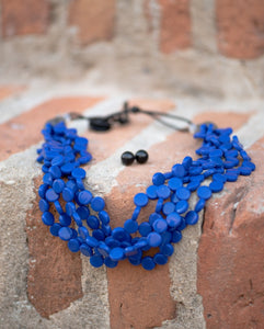 Blue Round Necklace