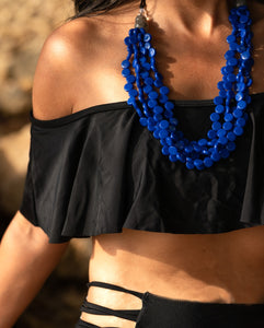 Blue Round Necklace