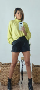 Lime Soft Sweater Top