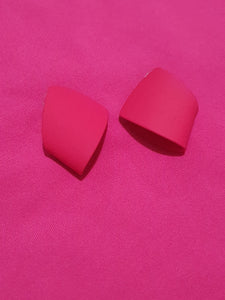 Hot Pink Stud Earring