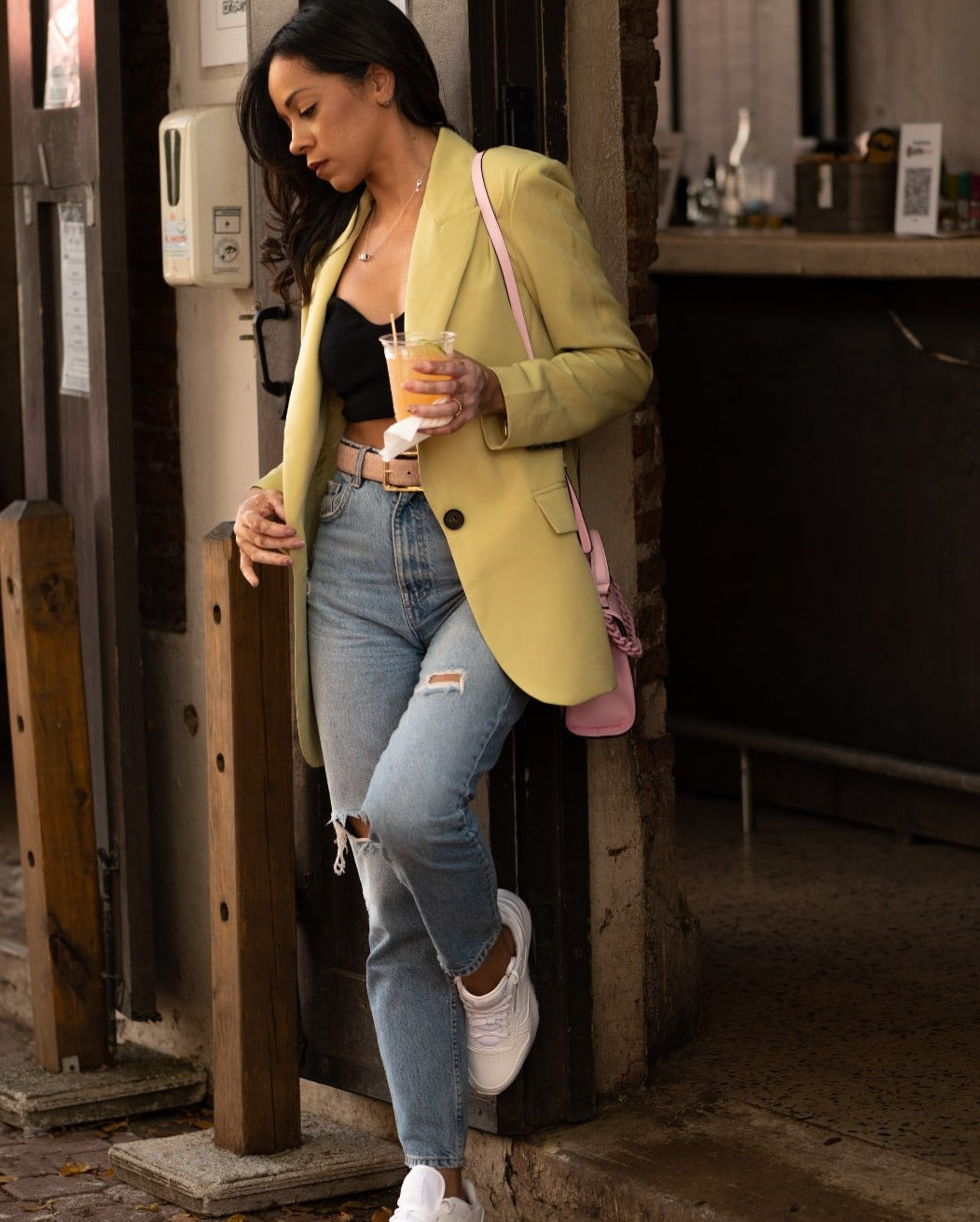 Bonito Pistachio Oversize Boyfriend  Blazer