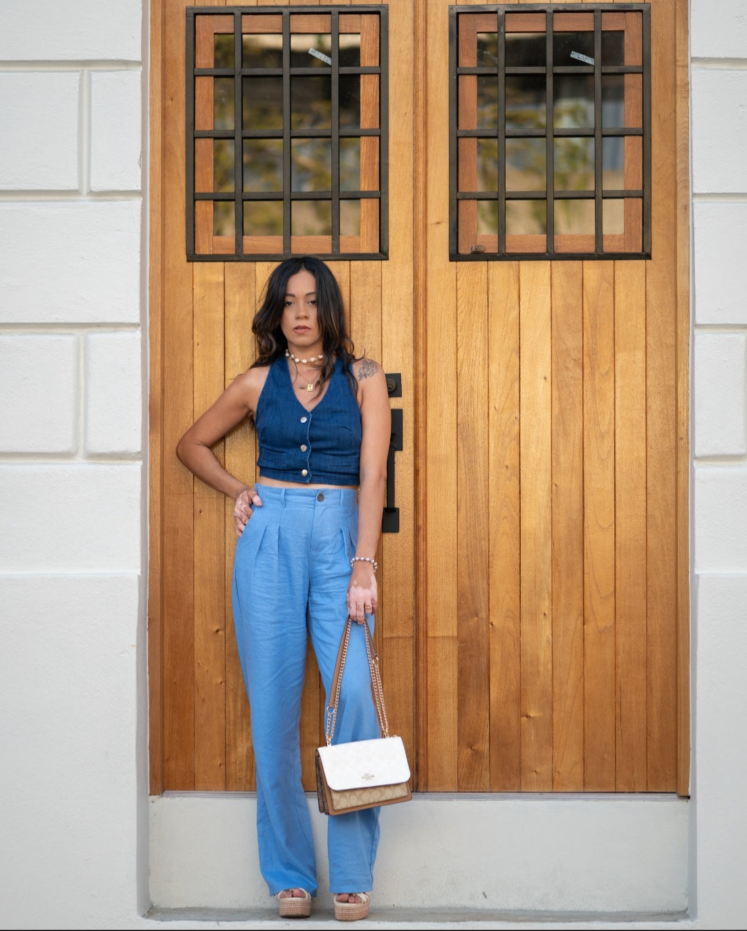 Spring Dark Denim Vest