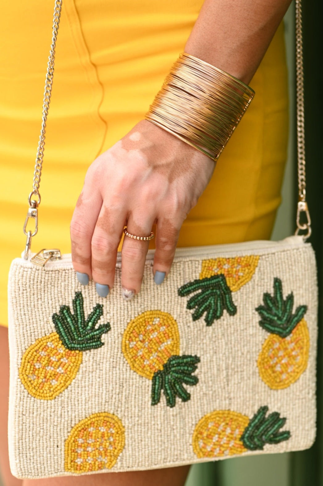 Pineapple Beaded Cluth